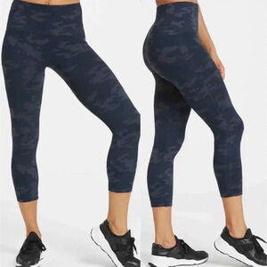 Spanx | Look at Me Now Cropped Leggings Seamless Dark Gray Camo 20099R